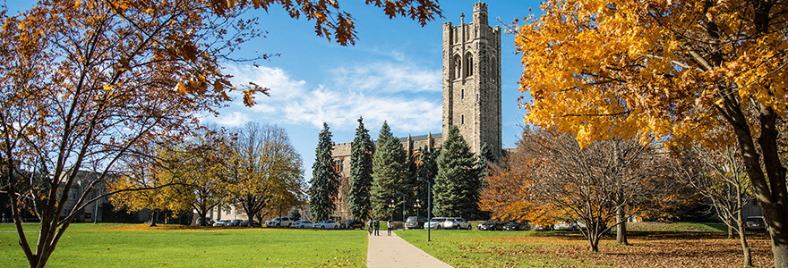 Western University shot of University College Hill